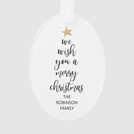 聖降誕祭お目出とうなどと言うなんて単純な事だ |写真 オーナメント (裏面)