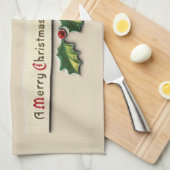 聖降誕祭お目出とうティータオル キッチンタオル (四つ折り)