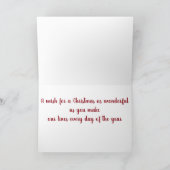 ***聖降誕祭お目出とうファッショニスタ*** シーズンカード (内部)