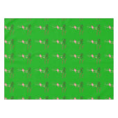 聖降誕祭お目出とうフラミンゴ テーブルクロス (正面(横))