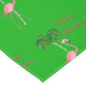 聖降誕祭お目出とうフラミンゴ テーブルクロス (アングル)