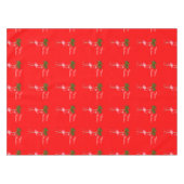 聖降誕祭お目出とうフラミンゴ テーブルクロス (正面(横))