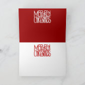 聖降誕祭お目出とうホワイトカード シーズンカード (内部)