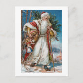 聖降誕祭お目出とうヴィンテージ シーズンポストカード (正面)