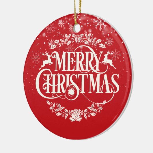 聖降誕祭お目出とう世最高の界の夫の定義 セラミックオーナメント (左)