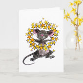 聖降誕祭お目出とう新年のお目出とう カード (黄色い花)