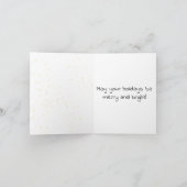 聖降誕祭お目出とう新年の星マウス カード (内部)