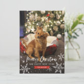 聖降誕祭お目出とう新年の雪 シーズンカード (スタンド正面)