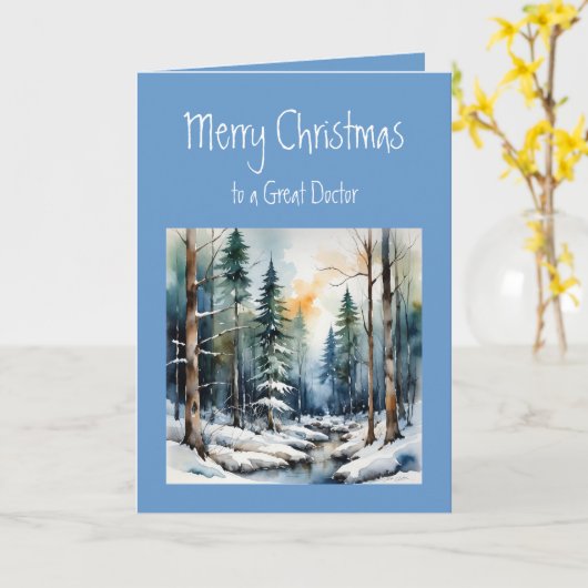 聖降誕祭お目出とう立派な医者さま カード (黄色い花)