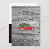 聖降誕祭お目出とう素朴 シーズンカード (正面/裏面)