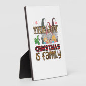 聖降誕祭お目出とう聖降誕祭の喜びは家族だ フォトプラーク (側面)