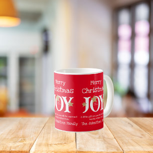 聖降誕祭お目出とう赤いクールお与え コーヒーマグカップ
