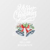 聖降誕祭お目出とう銀の鈴 ウィンドウサイン (シート)