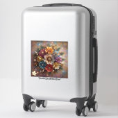 「聖降誕祭お目出とう開花」 シール (スーツケース)