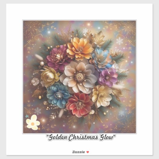 「聖降誕祭お目出とう開花」 シール (シート)