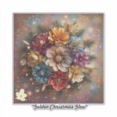 「聖降誕祭お目出とう開花」 シール (正面)