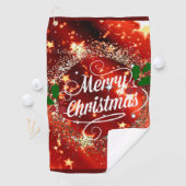 聖降誕祭お目出とう、きらきら輝け。 ゴルフタオル (インサイチュ)