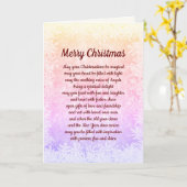 聖降誕祭お目出とう カード (黄色い花)