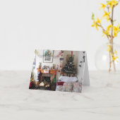 聖降誕祭お目出とう。 カード (黄色い花)