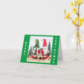 「聖降誕祭お目出とう」 カード (黄色い花)