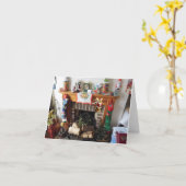 聖降誕祭お目出とう。 カード (黄色い花)