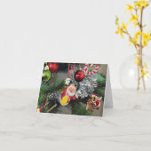 聖降誕祭お目出とう。 カード (黄色い花)