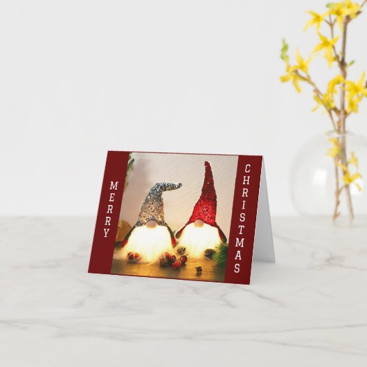 「聖降誕祭お目出とう」 カード (黄色い花)