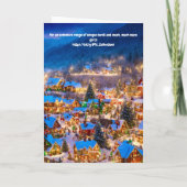 聖降誕祭お目出とう。 カード (裏面)