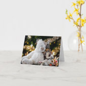 聖降誕祭お目出とう。 カード (黄色い花)