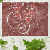 聖降誕祭お目出とう キッチンタオル (折り畳み)