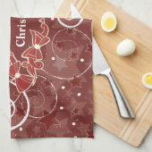 聖降誕祭お目出とう キッチンタオル (四つ折り)