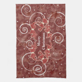 聖降誕祭お目出とう キッチンタオル (縦)