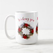 聖降誕祭お目出とう コーヒーマグカップ (左)