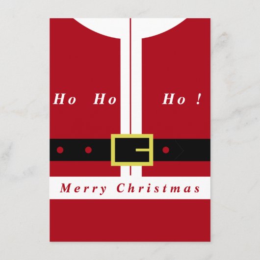 聖降誕祭お目出とう – サンタクロース – 皆さんへの贈り物 メニュー (裏面)