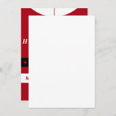 聖降誕祭お目出とう – サンタクロース – 皆さんへの贈り物 メニュー (正面/裏面)