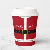 聖降誕祭お目出とう – サンタクロース – 皆さんへの贈り物 紙コップ (裏面)