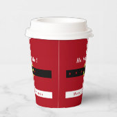 聖降誕祭お目出とう – サンタクロース – 皆さんへの贈り物 紙コップ (右)