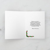 聖降誕祭お目出とう シーズンカード (内部)