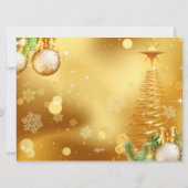 聖降誕祭お目出とう シーズンカード (裏面)