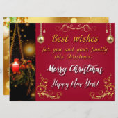 聖降誕祭お目出とう シーズンカード (正面/裏面)