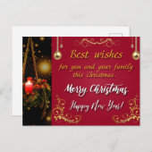 聖降誕祭お目出とう シーズンポストカード (正面/裏面)