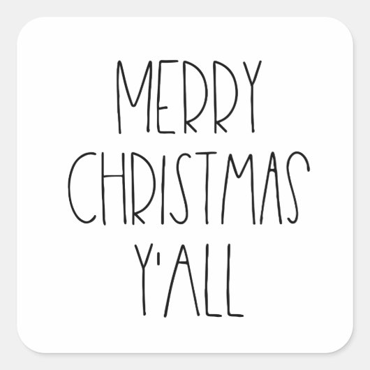 聖降誕祭お目出とう スクエアシール (正面)