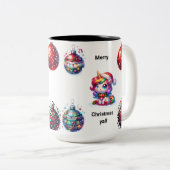 聖降誕祭お目出とう ツートーンマグカップ (正面右)