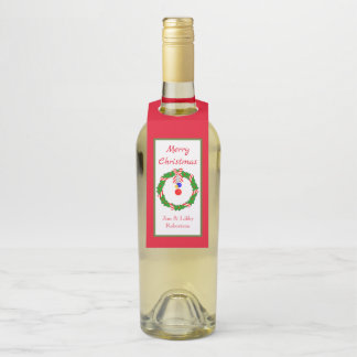 聖降誕祭お目出とう ボトルネックタグ