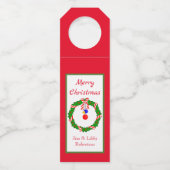 聖降誕祭お目出とう ボトルネックタグ (正面)