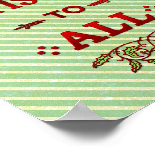 聖降誕祭お目出とう ポスター (角)