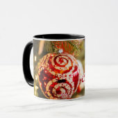 聖降誕祭お目出とう マグカップ (正面左)