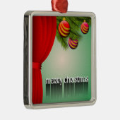 聖降誕祭お目出とう メタルオーナメント (右)