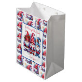 聖降誕祭お目出とう | 休日格言 ミディアムペーパーバッグ (正面アングル)