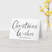 聖降誕祭お目出とう、友達の家族に贈り物を カード (黄色い花)